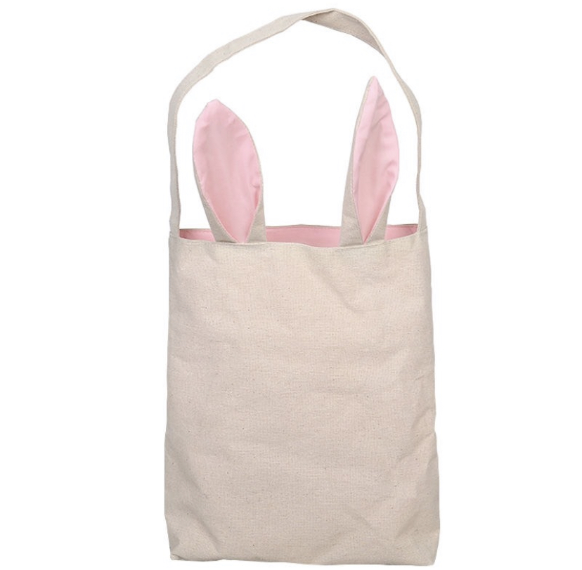 White Cotton hemp easter bunny bags – CM Trading