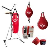 SPORTS 3 IN 1 BAG STAND COMBO BALL WITH MITTS AND WRAPS